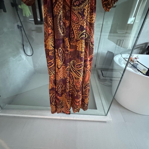 Jessica Simpson Floral Dress - Brown and Orange - Picture 6 of 7